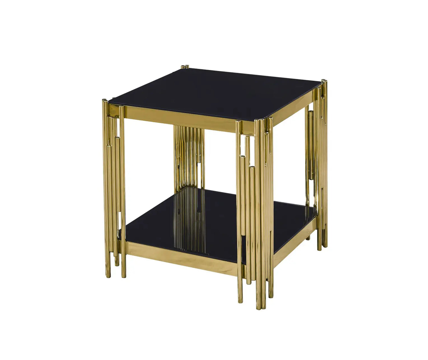 ETHAN GOLD-12mm Black Glass