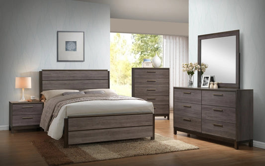 LANGLEY –ANTIQUE GREY - Bed only