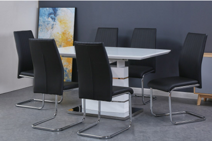 DANNY Extension Dining Table set - 7 pcs